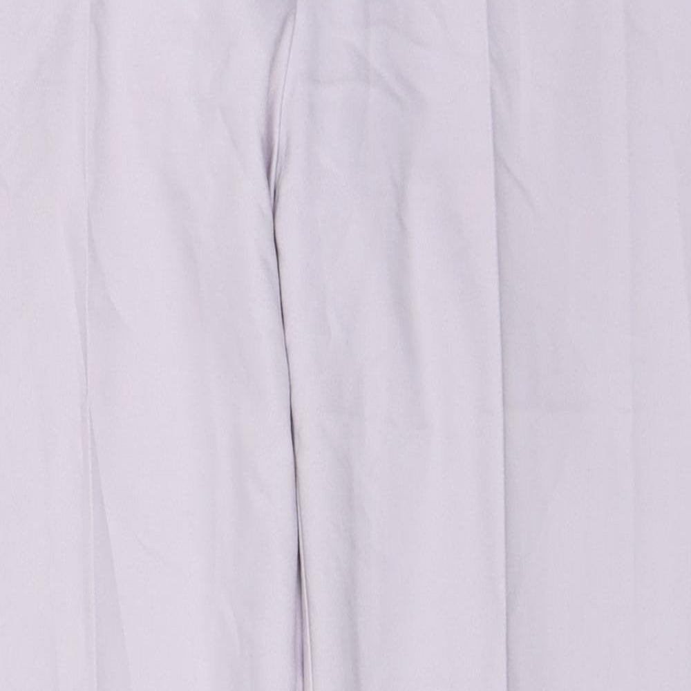 River Island Womens Pink Cotton Chino Trousers Size 12 Regular Zip