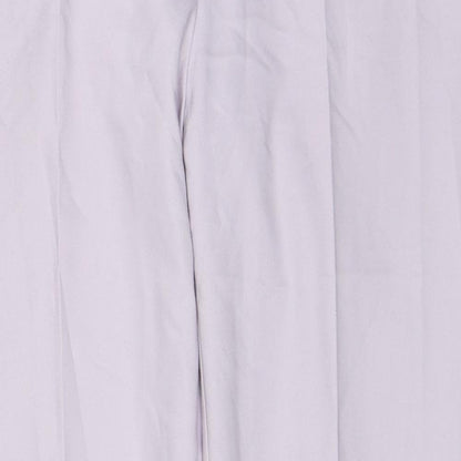River Island Womens Pink Cotton Chino Trousers Size 12 Regular Zip