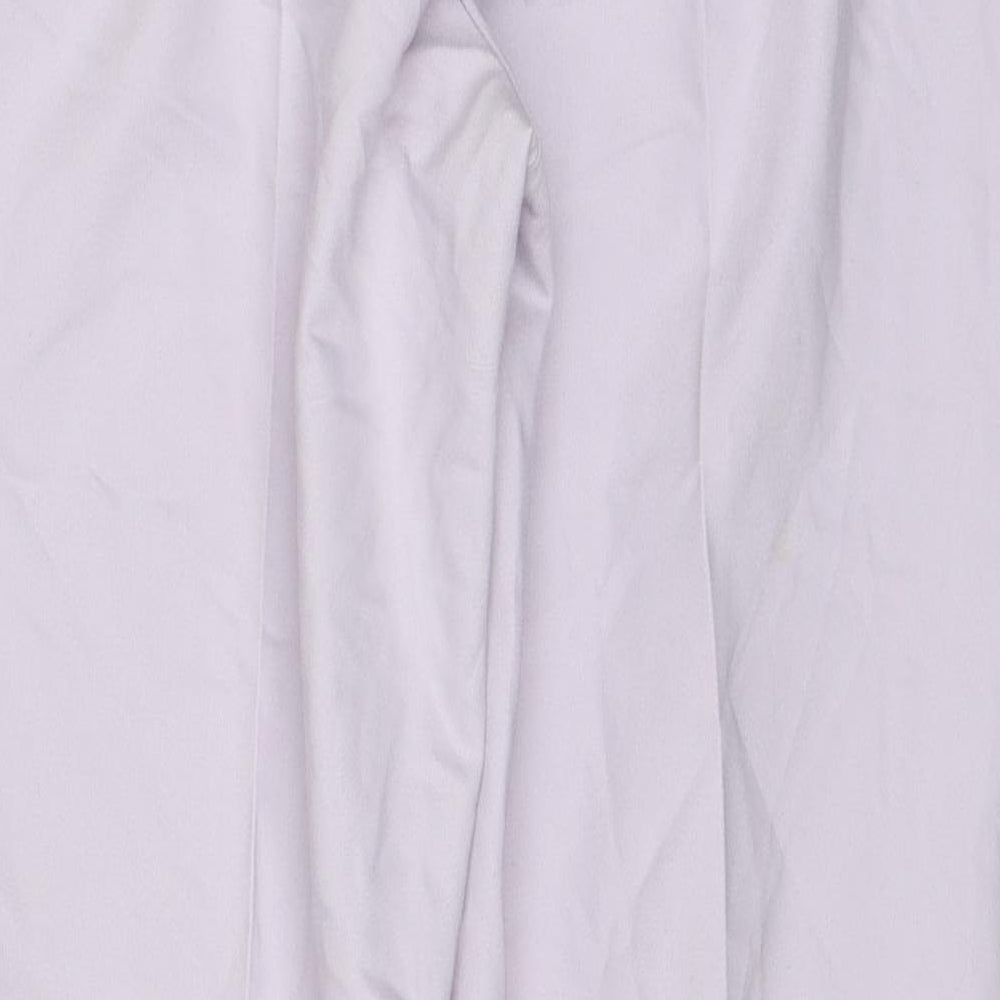River Island Womens Pink Cotton Chino Trousers Size 12 Regular Zip