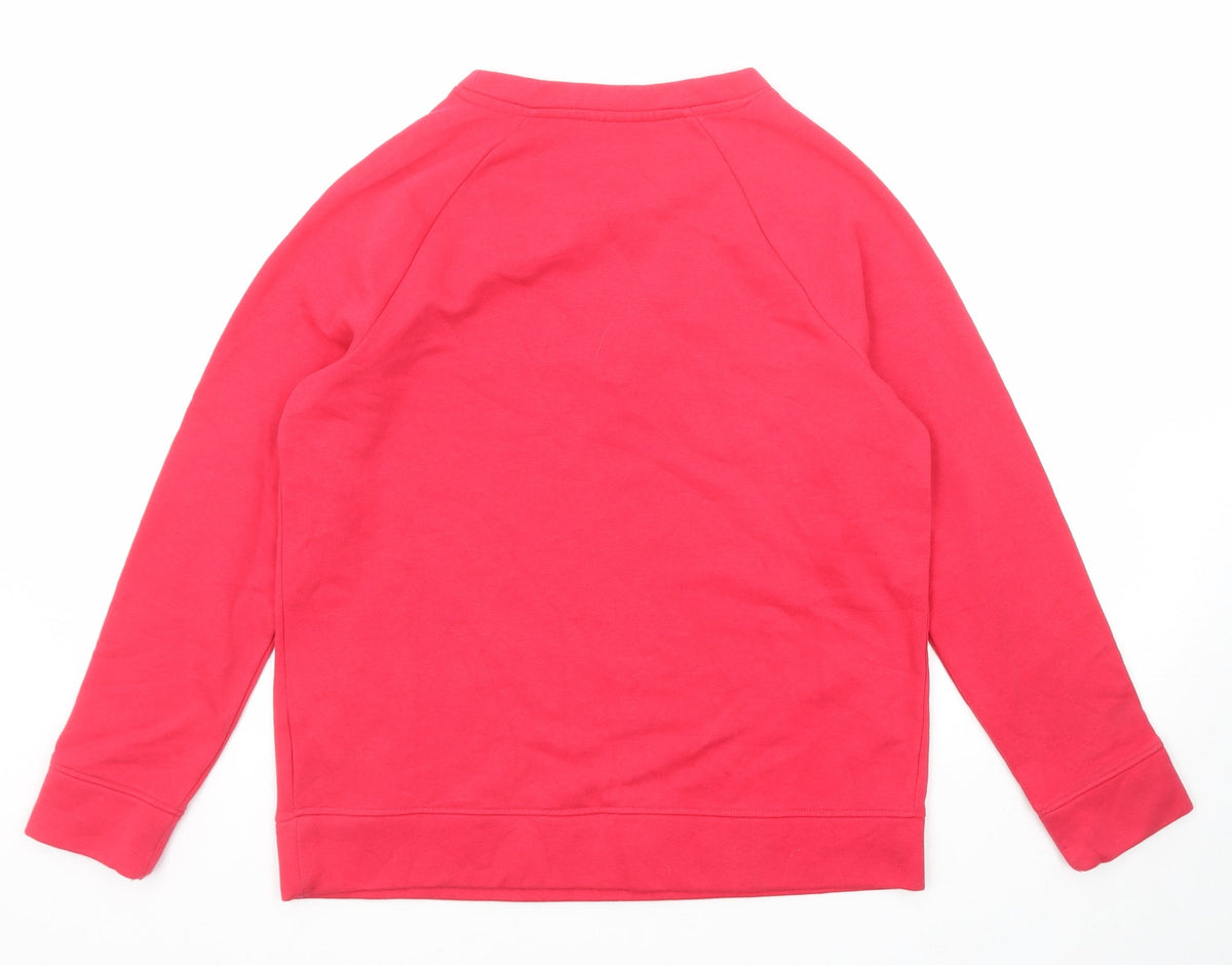Bonprix Womens Pink Cotton Pullover Sweatshirt Size S Pullover