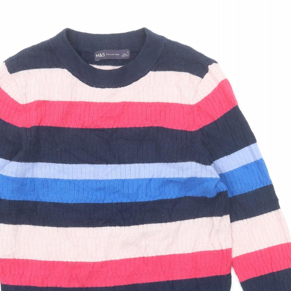 Womens UK Size 10 Marks and Spencer Multicoloured Pullover Jumper
