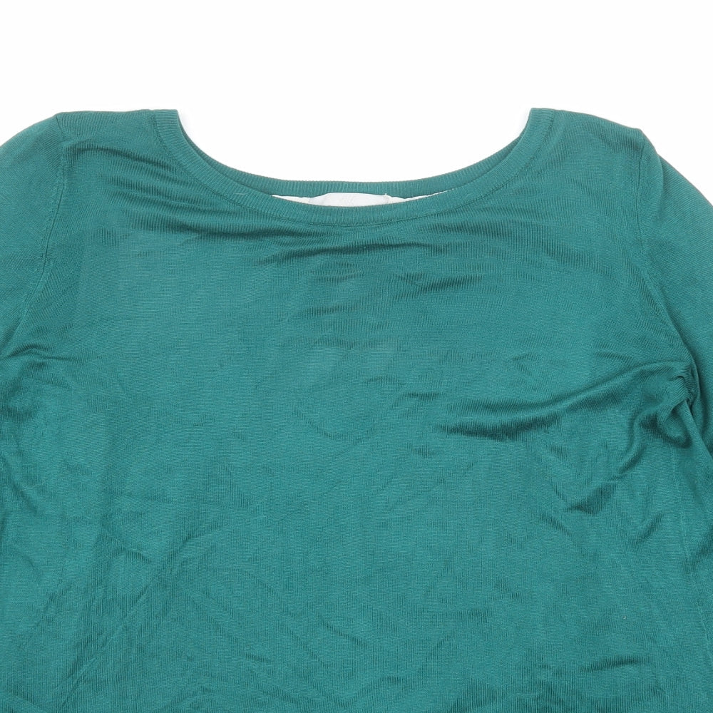 Womens UK Size XS H&M Green Pullover Jumper