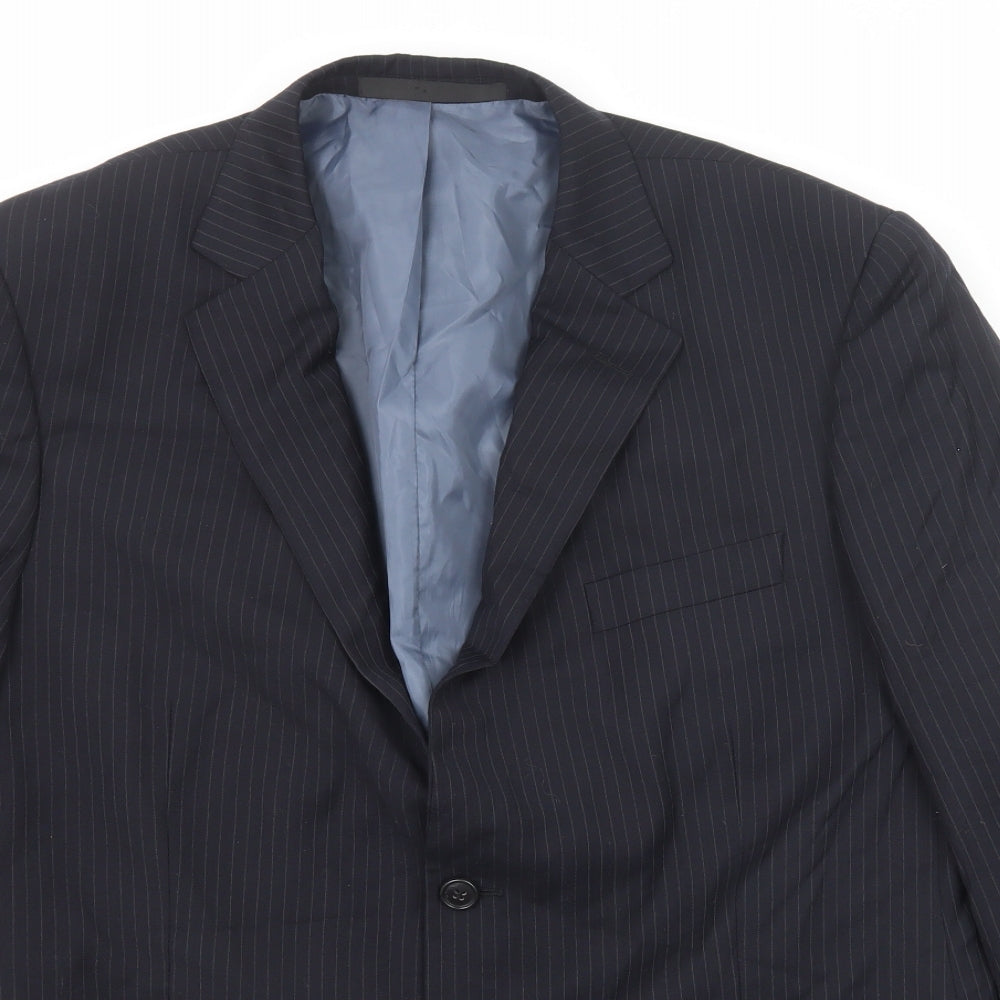 Mens UK Size 44 Marks and Spencer Regular Blue Suit Jacket
