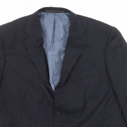 Mens UK Size 44 Marks and Spencer Regular Blue Suit Jacket