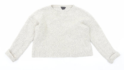 Womens UK Size 10 Topshop Grey Pullover Jumper