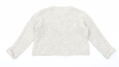 Womens UK Size 10 Topshop Grey Pullover Jumper