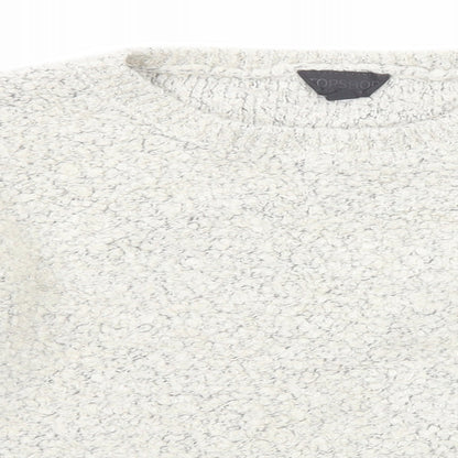 Womens UK Size 10 Topshop Grey Pullover Jumper