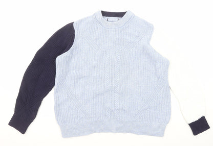 Womens UK Size L Marks and Spencer Blue Pullover Jumper