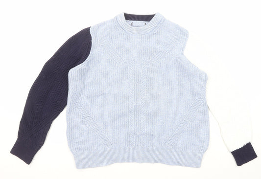 Womens UK Size L Marks and Spencer Blue Pullover Jumper