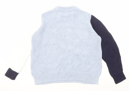 Womens UK Size L Marks and Spencer Blue Pullover Jumper