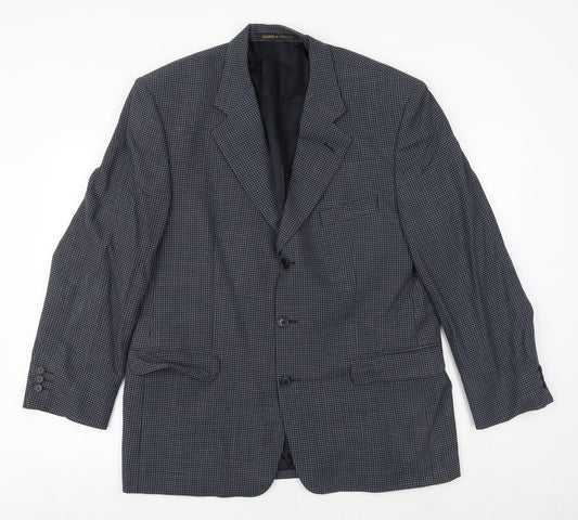 Mens UK Size 42 Marks and Spencer Regular Blue Suit Jacket