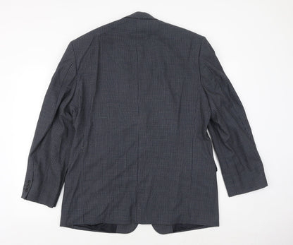 Mens UK Size 42 Marks and Spencer Regular Blue Suit Jacket