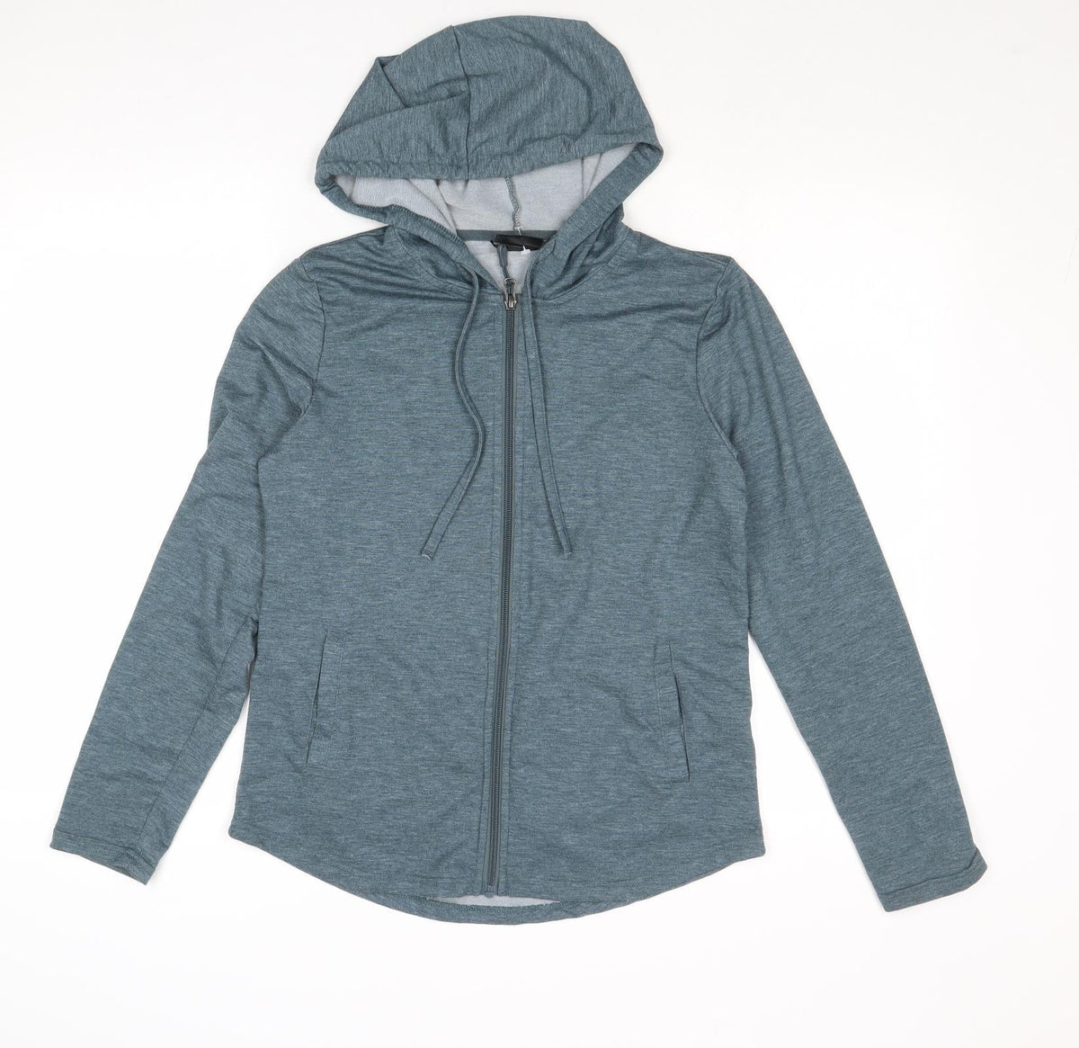 32 Degrees Womens Blue Polyester Full Zip Hoodie Size S Zip