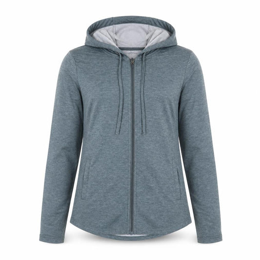 32 Degrees Womens Blue Polyester Full Zip Hoodie Size S Zip