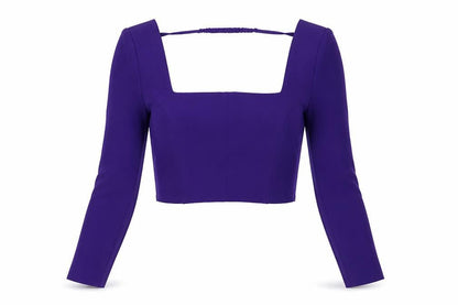Womens UK Size XS Zara Purple Cropped Tank