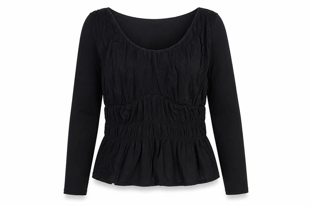 Womens UK Size 14 Marks and Spencer Black Basic Blouse