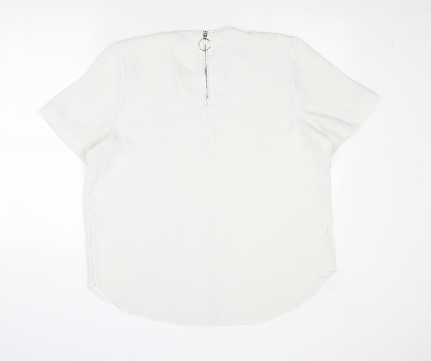 Womens UK Size 16 River Island White Basic Blouse