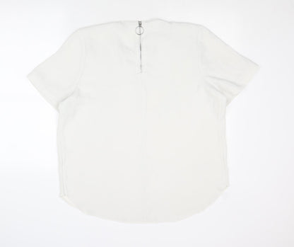 Womens UK Size 16 River Island White Basic Blouse