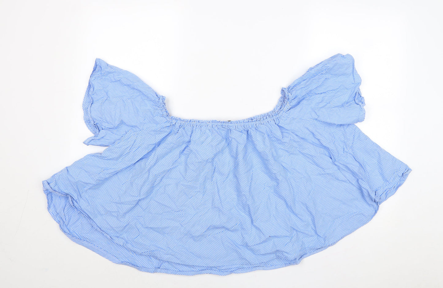 Womens UK Size 12 New Look Blue Basic Blouse