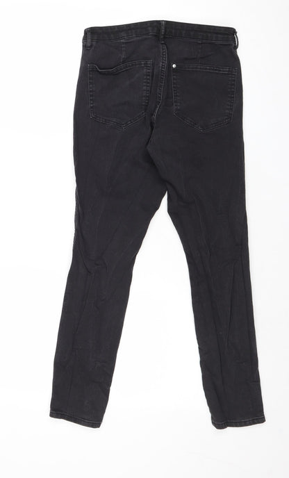 Womens UK Size 10 H&M Regular Fit Skinny Grey Jeans