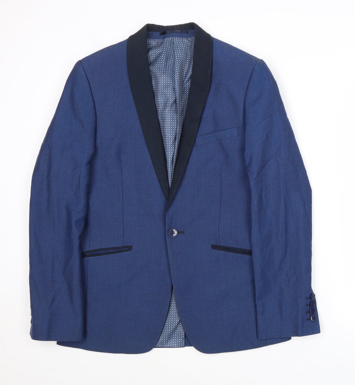 Mens UK Size 36 Limehaus Regular Blue Suit Jacket