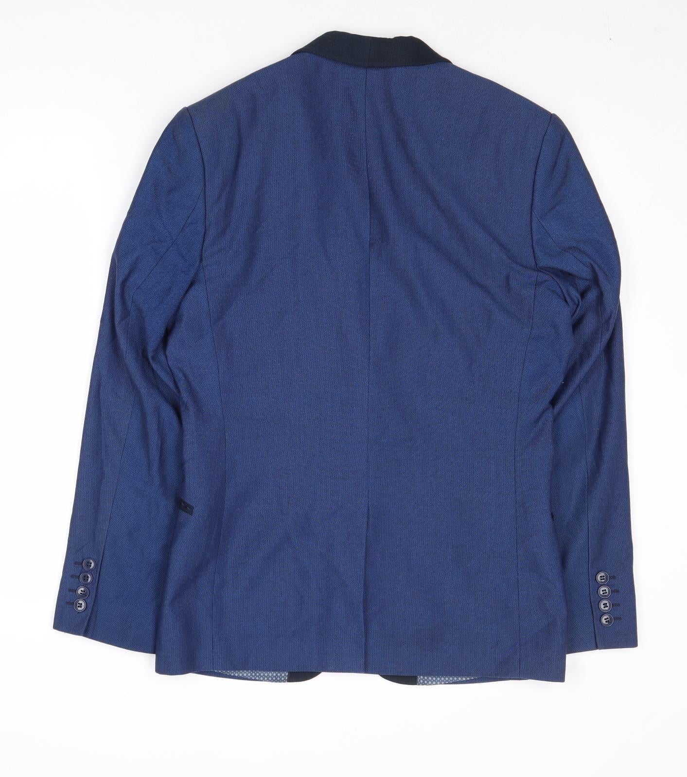 Mens UK Size 36 Limehaus Regular Blue Suit Jacket