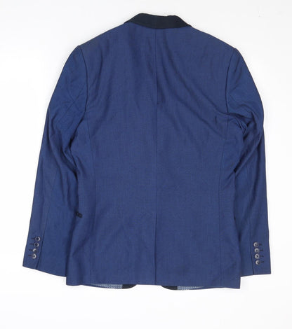 Mens UK Size 36 Limehaus Regular Blue Suit Jacket