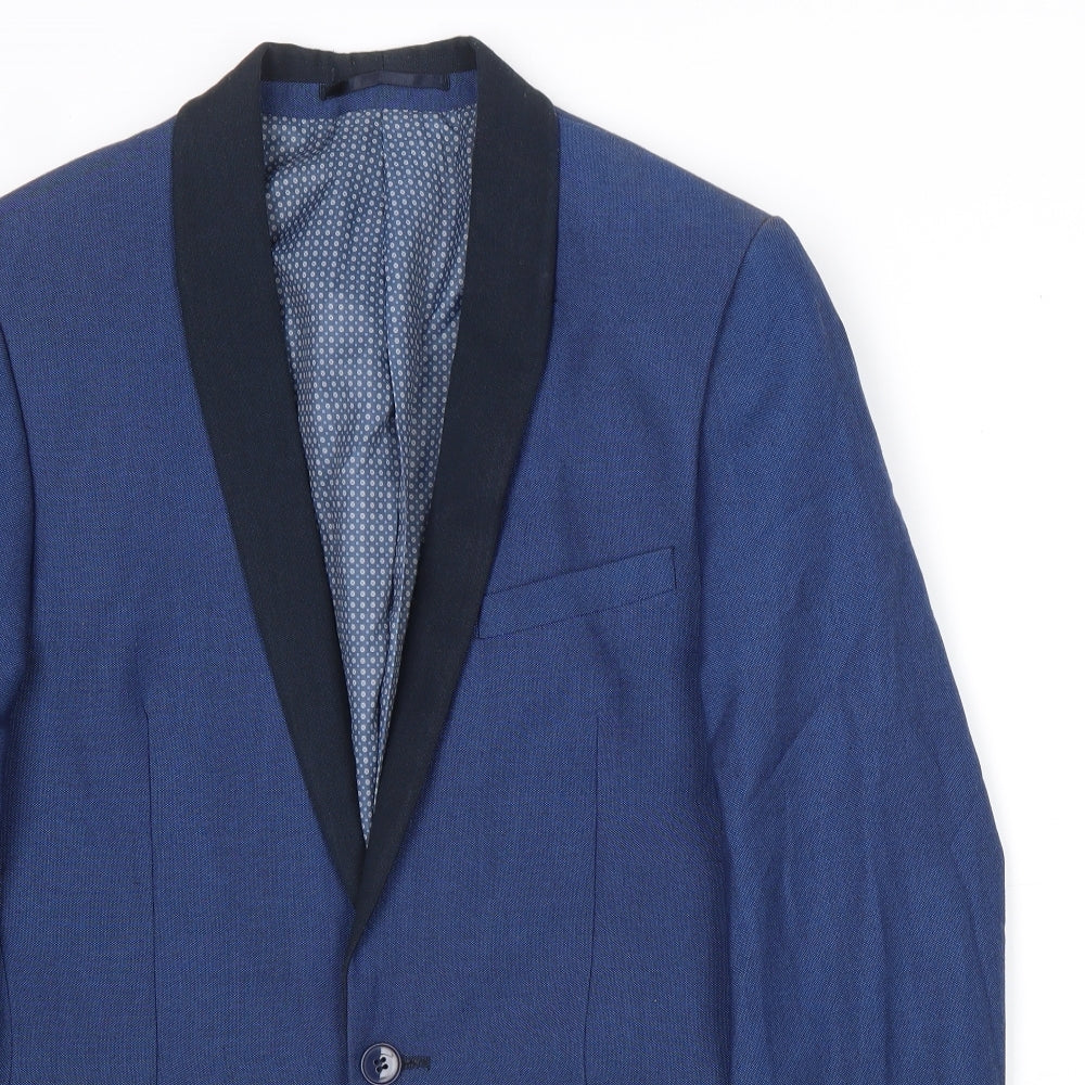 Mens UK Size 36 Limehaus Regular Blue Suit Jacket