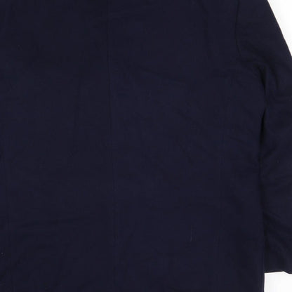 Yves Gerard Mens Blue Wool Jacket Suit Jacket Size 44 Regular