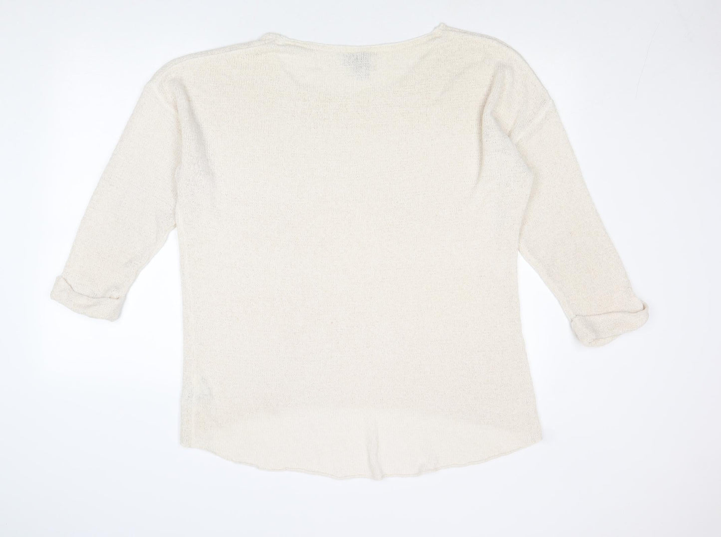 Womens UK Size M Divided by H&M Ivory Pullover Jumper