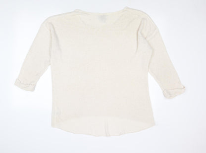 Womens UK Size M Divided by H&M Ivory Pullover Jumper