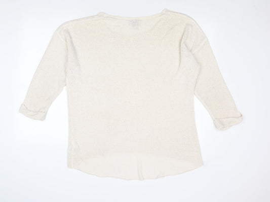Womens UK Size M Divided by H&M Ivory Pullover Jumper