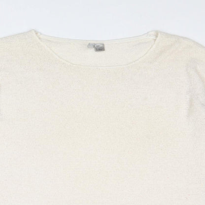 Womens UK Size M Divided by H&M Ivory Pullover Jumper