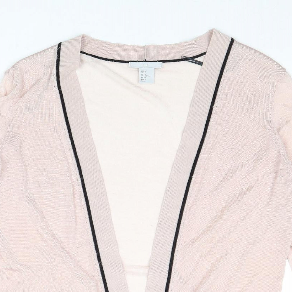 Womens UK Size M H&M Pink Cardigan Jumper