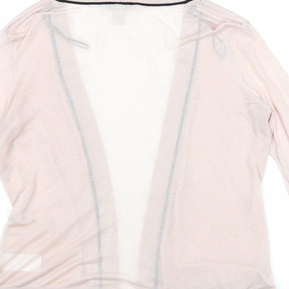 Womens UK Size M H&M Pink Cardigan Jumper