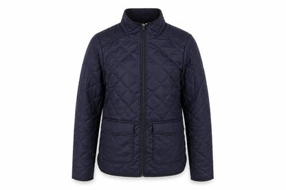 Womens UK Size 8 H&M Blue Quilted Coat