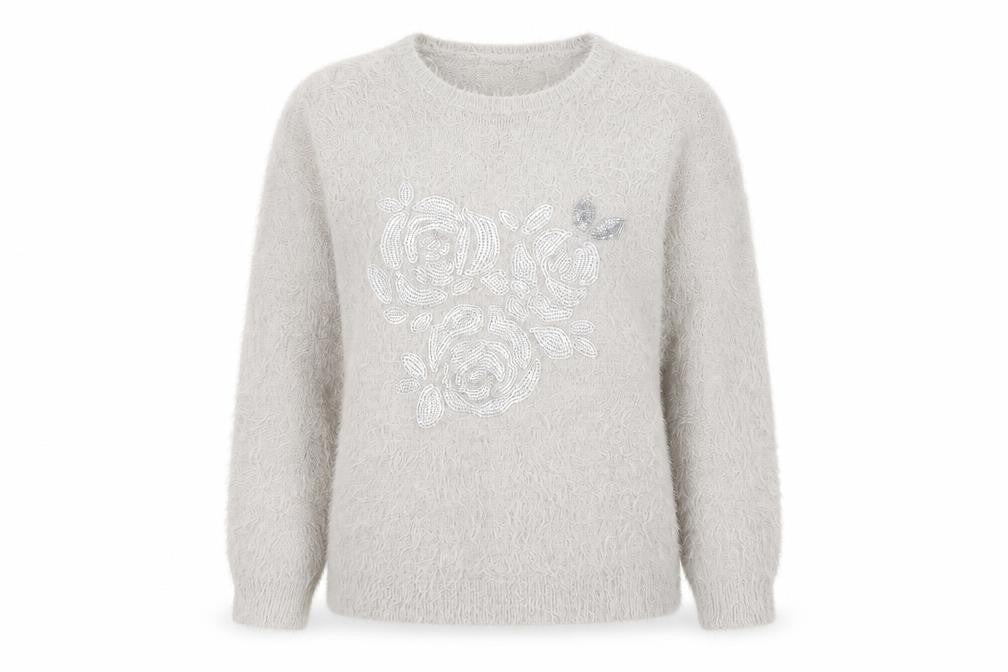 Womens UK Size 10 Marks and Spencer Grey Pullover Jumper