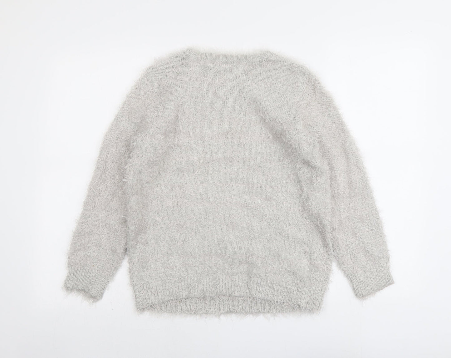 Womens UK Size 10 Marks and Spencer Grey Pullover Jumper