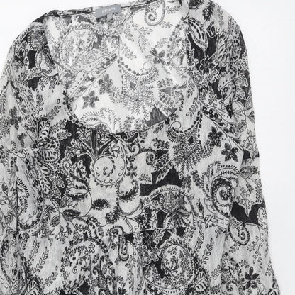 Womens UK Size 12 Per Una Grey Tunic Blouse