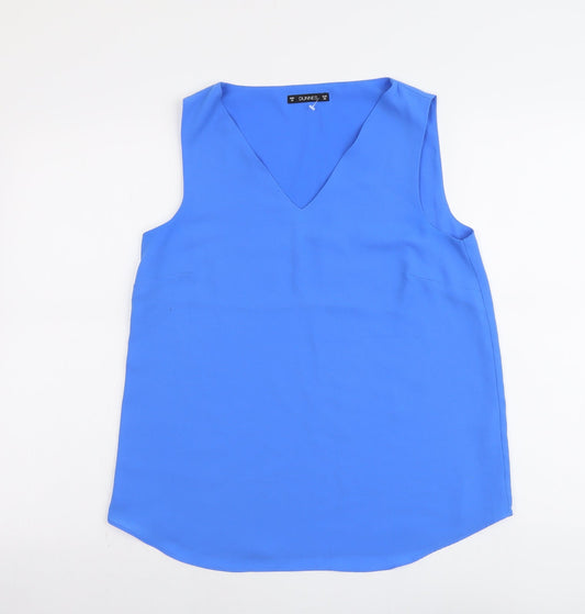 Womens UK Size 10 Dunnes Stores Blue Basic Tank