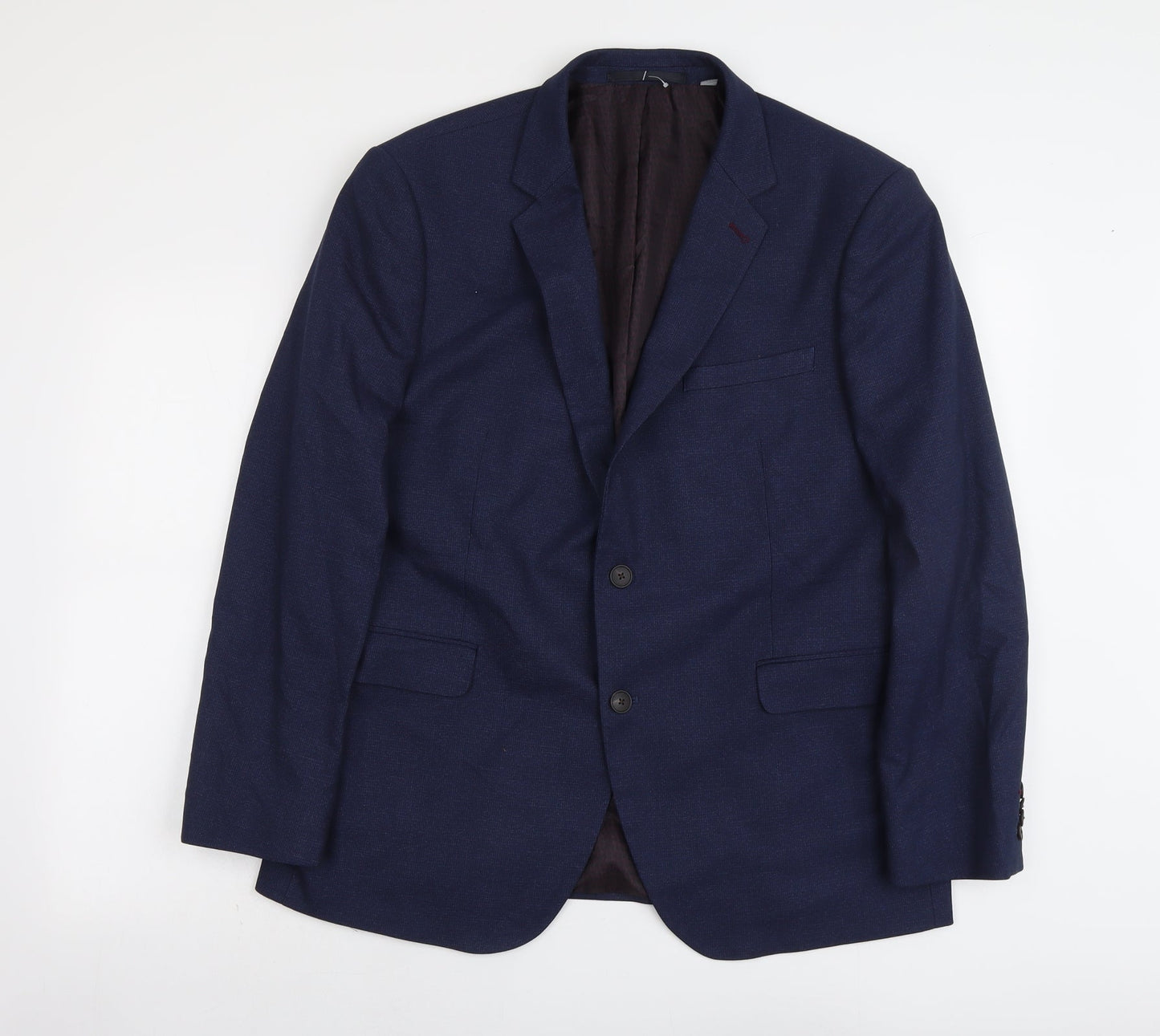 Mens UK Size 44 Burton Regular Blue Suit Jacket