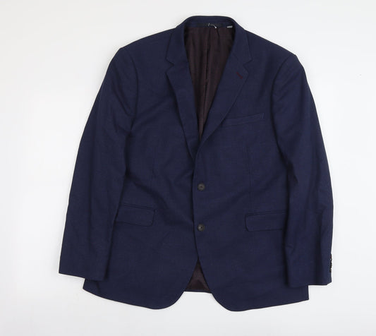 Mens UK Size 44 Burton Regular Blue Suit Jacket