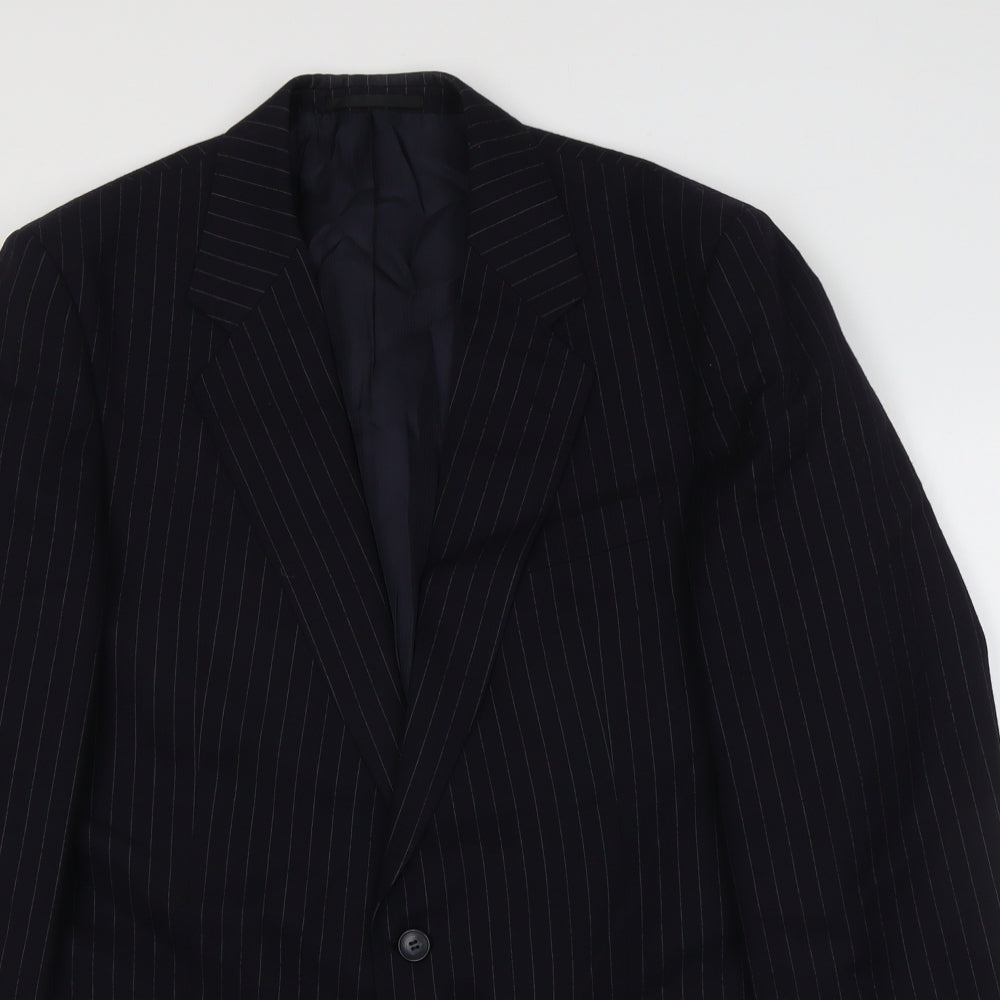 Mens UK Size M Marks and Spencer Regular Blue Suit Jacket