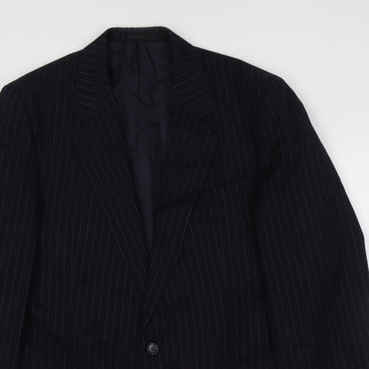 Mens UK Size M Marks and Spencer Regular Blue Suit Jacket