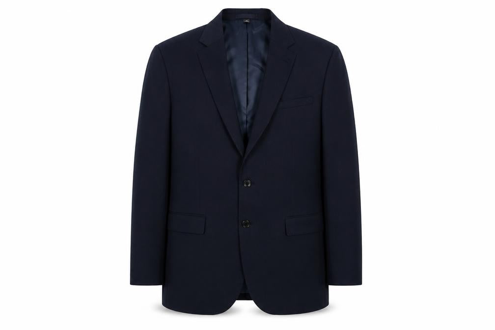 Marks and Spencer Mens Blue Polyester Jacket Suit Jacket Size L Regular