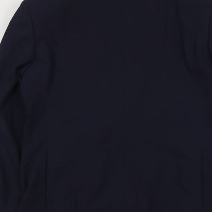 Marks and Spencer Mens Blue Polyester Jacket Suit Jacket Size L Regular