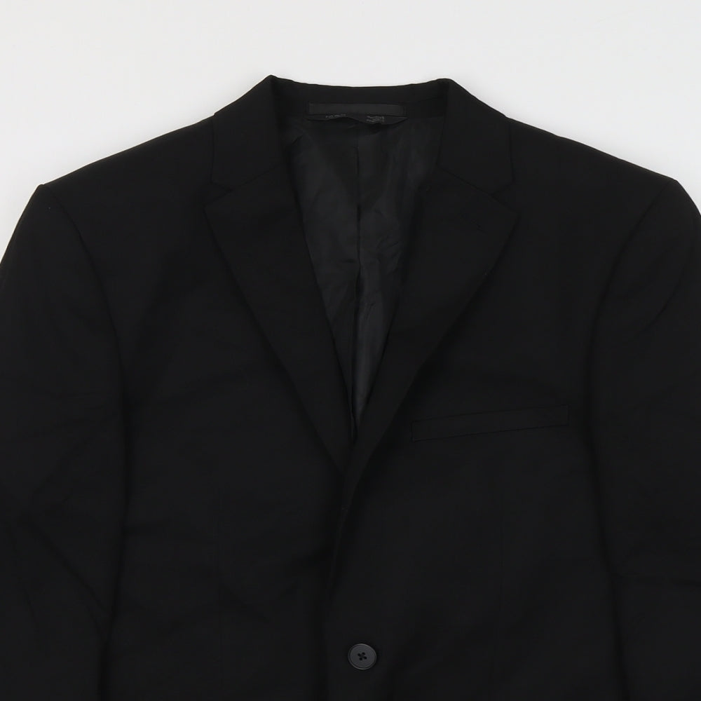 Mens UK Size L Marks and Spencer Regular Black Suit Jacket