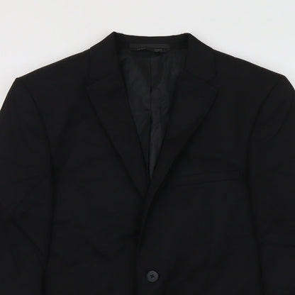 Mens UK Size L Marks and Spencer Regular Black Suit Jacket