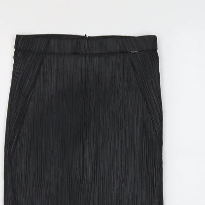 Cinque Womens Black Polyester Straight & Pencil Skirt Size 6 Zip - Plisse