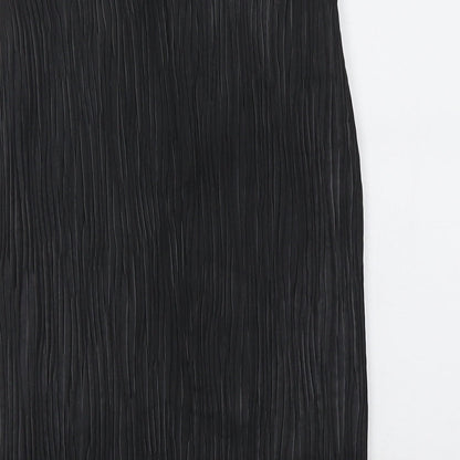 Cinque Womens Black Polyester Straight & Pencil Skirt Size 6 Zip - Plisse